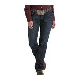 Ada-Dark Relaxed Fit Mid Rise Womens Jeans Cinch